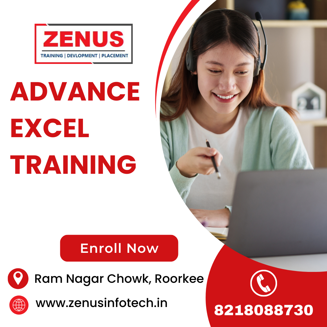 Advance Excel Training In Saharanpur Zenus Infotech 17202533530