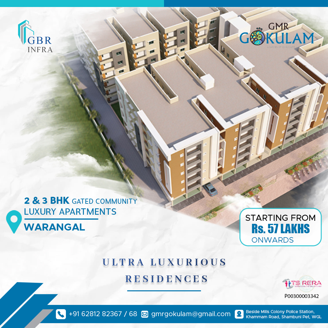 Apartments For Sale In Warangal Gbr Infra 16668729313