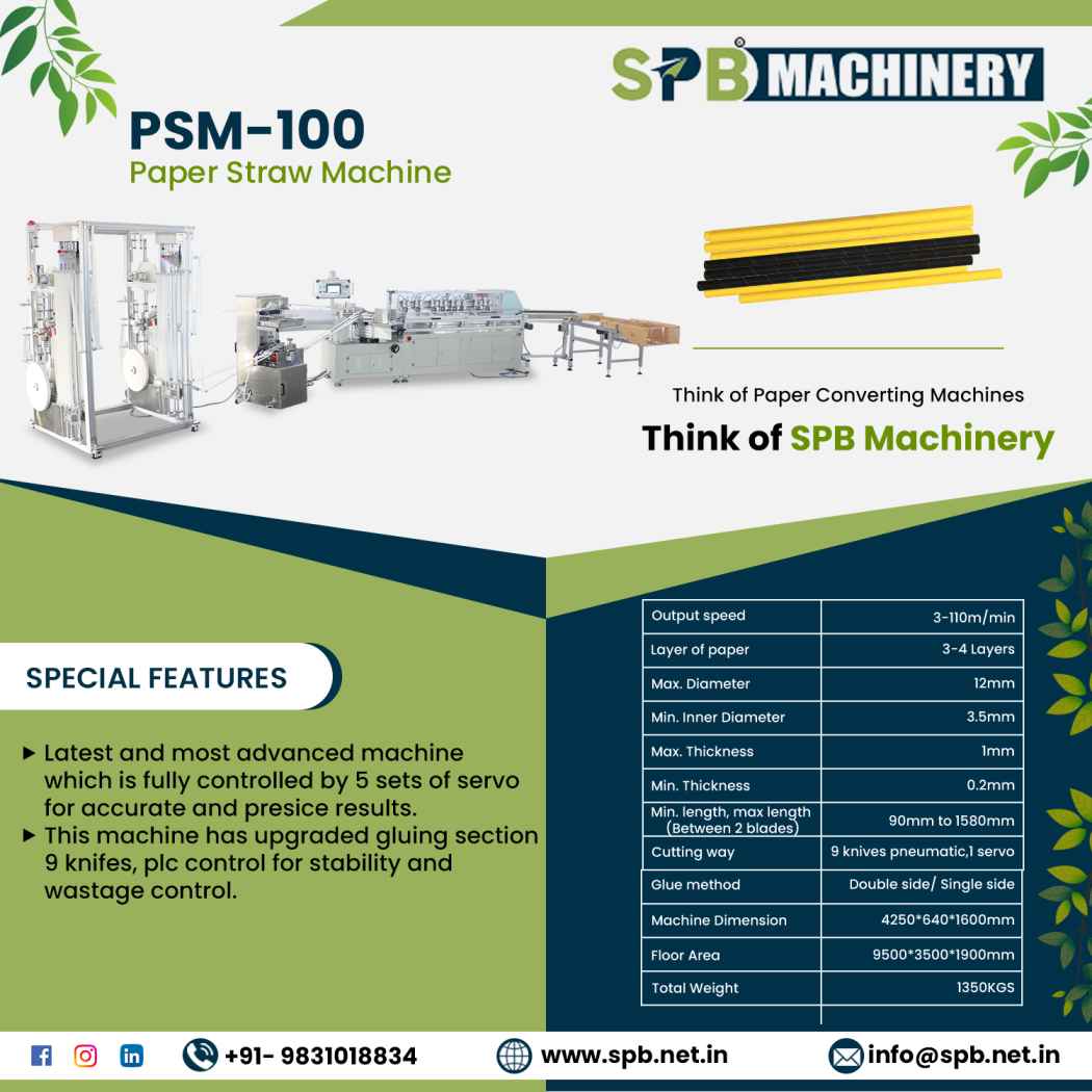 Automatic Paper Straw Machine Psm 167697713310