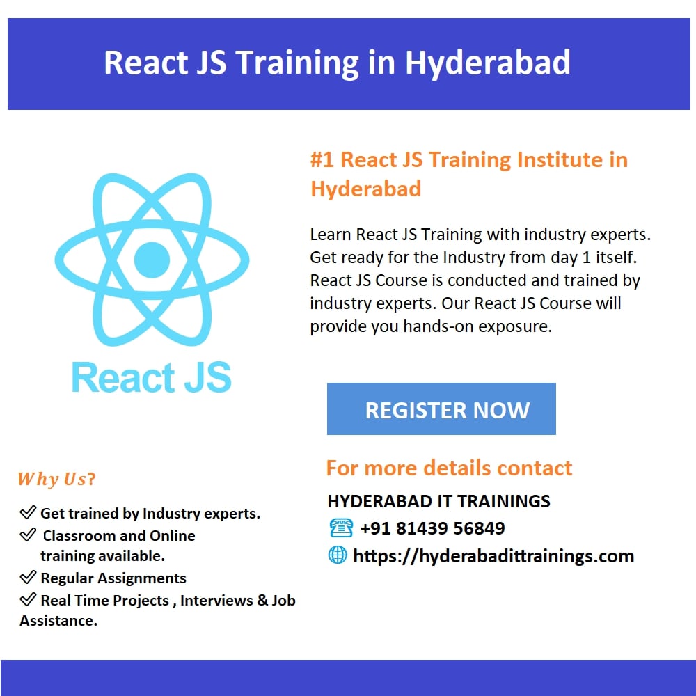 Best React Js Training In Hyderabad With Placement 16988198823