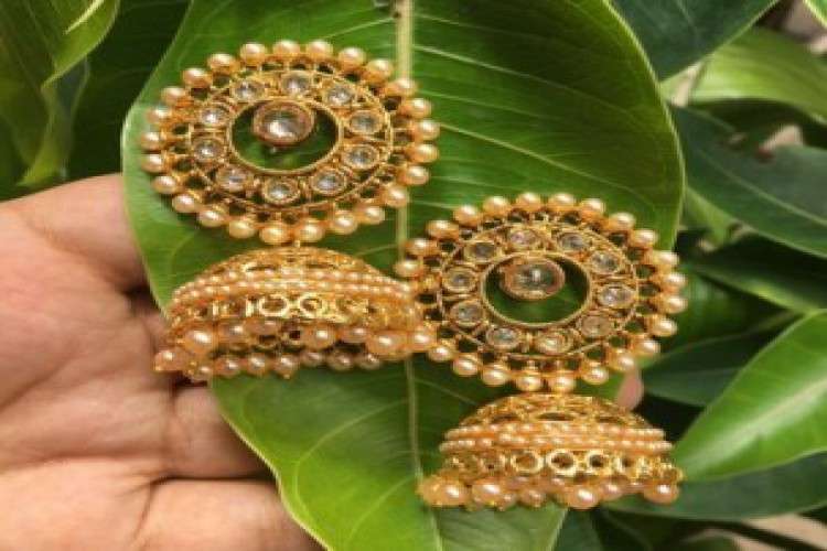 Buy Jhumka Earrings Online At Fashion Crab 8549766