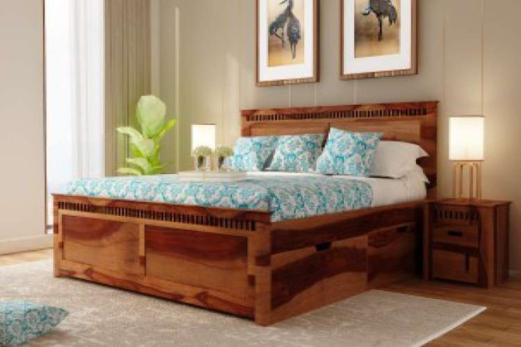 Buy Wooden King Size Bed Online 5685539