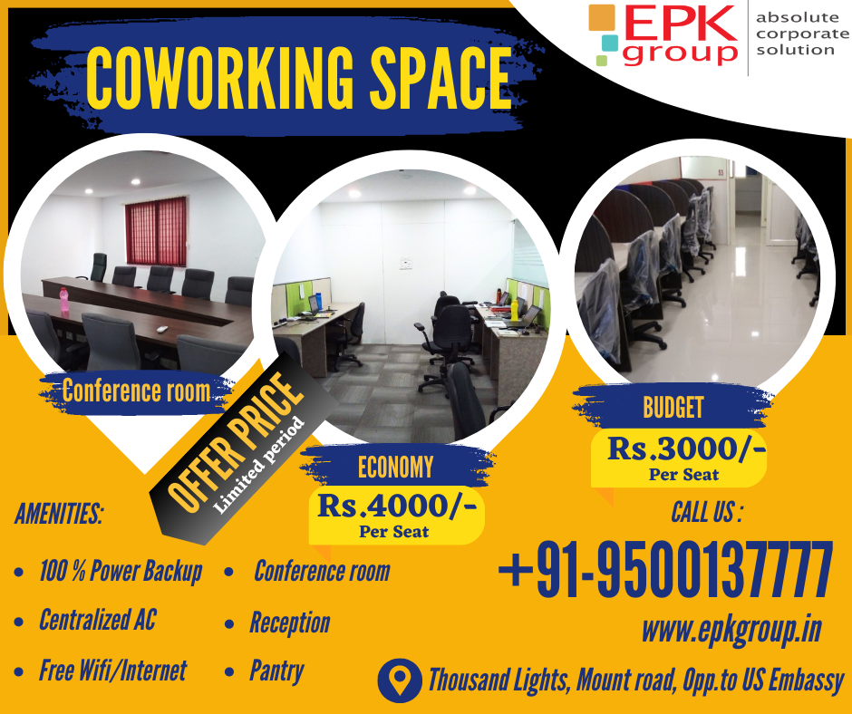 Coworking Office Space For Rent In Mount Road 16848346819