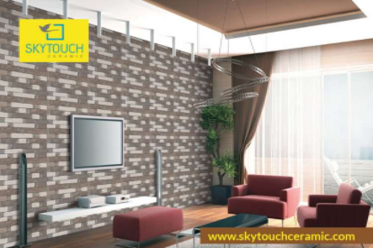 Digital Vitrified Digital Wooden Strip Tiles Exporter Skytouch Ceramic 5888203