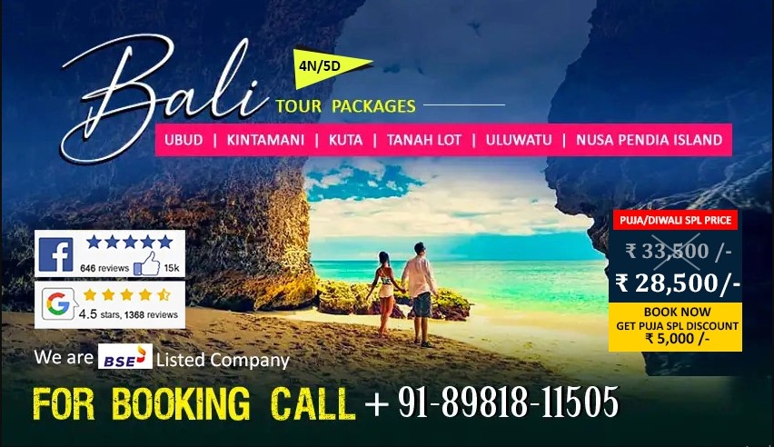 Experience Bali Tour From Kolkata 17425422883