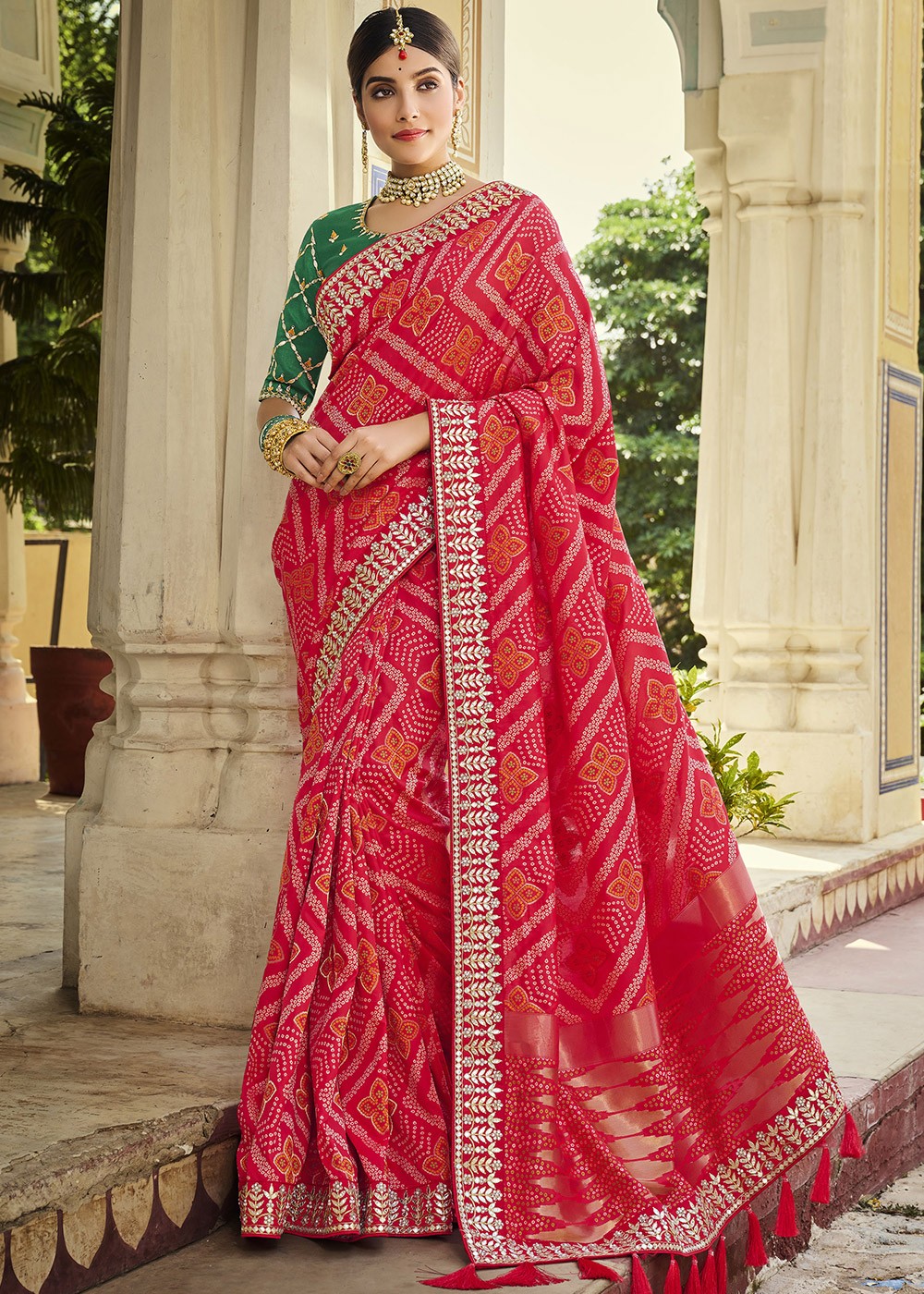 Famous Gota Patti Sarees Wholesaler 16807848150