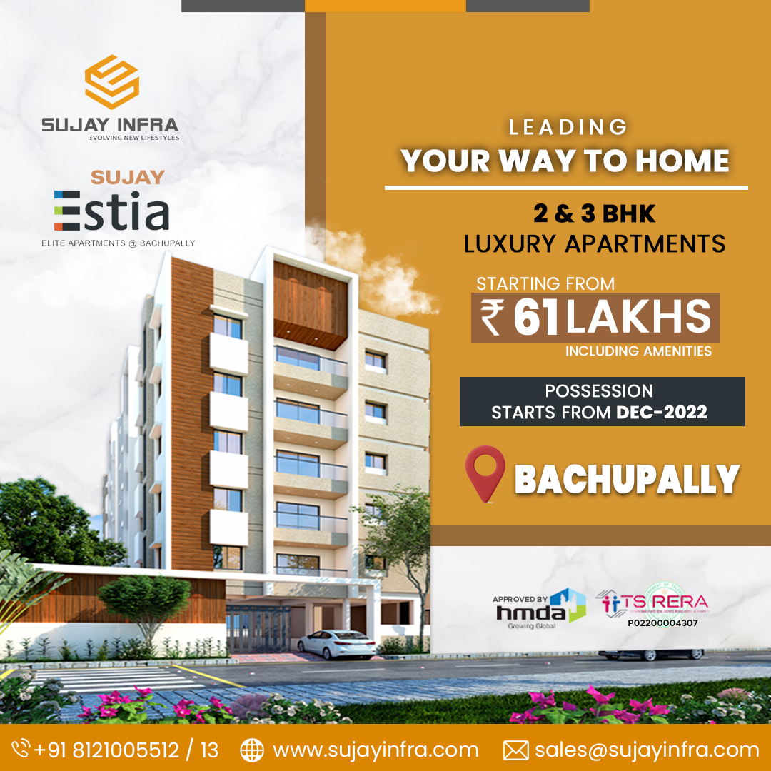 Flats For Sale In Bachupally Sujay Infra 16644470036