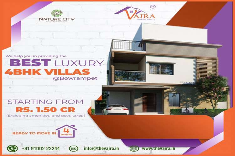 Four Bhk Villas In Bowrampet Vajradevelopers 16358508800