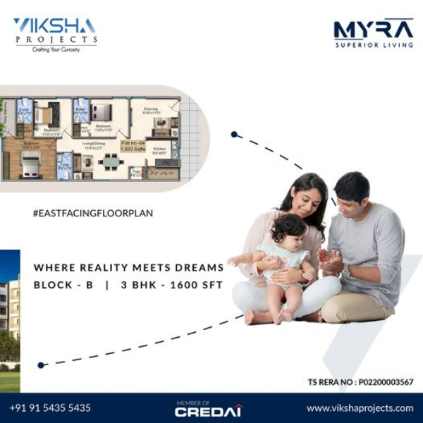 Gated Community Flats For Sale In Kompally Myra Project 17096297271