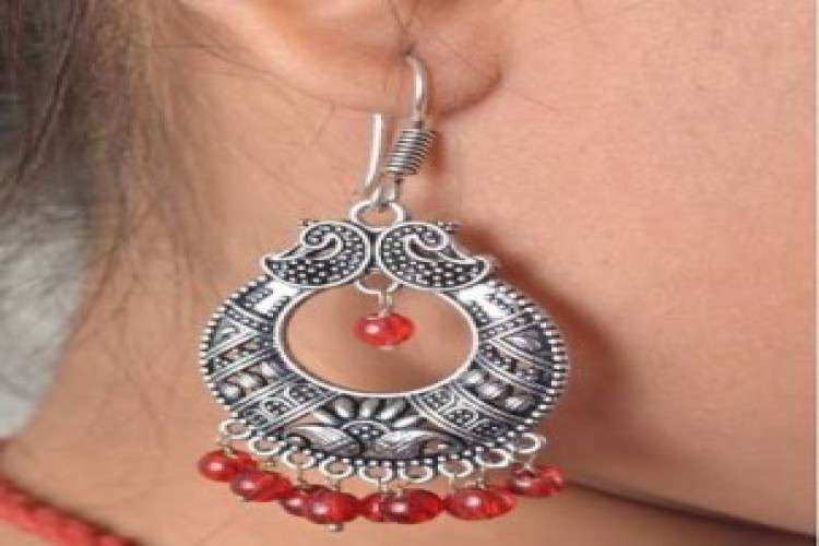 German Silver Choker Necklace Jhumka Available 2294878