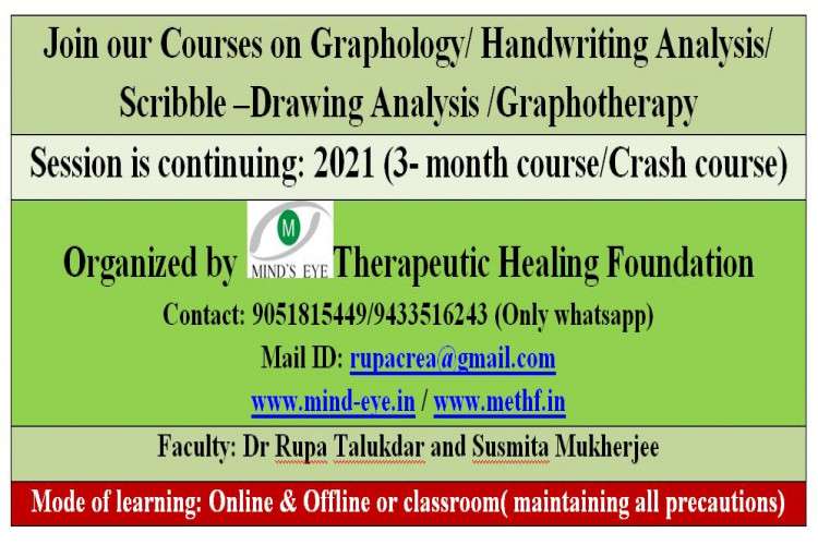 Handwriting Analysis And Grapho Therapy 163784814710