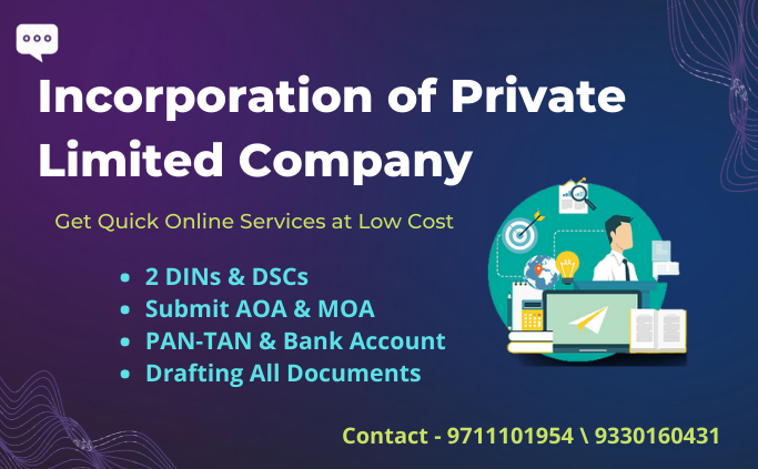 Incorporation Of Private Limited Company In Kolkata 16639126215