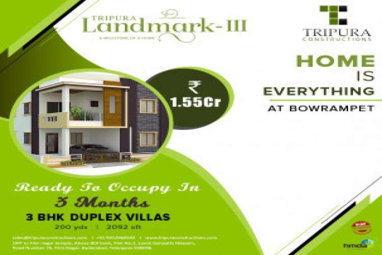 Independent Villas In Bowrampet Tripura Constructions 6101801