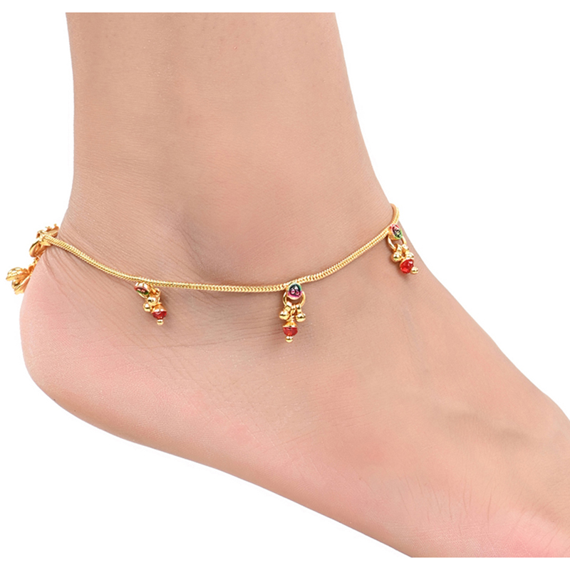 Indian Traditional Ethnic White Metal Silver Plated Anklets 166297838910