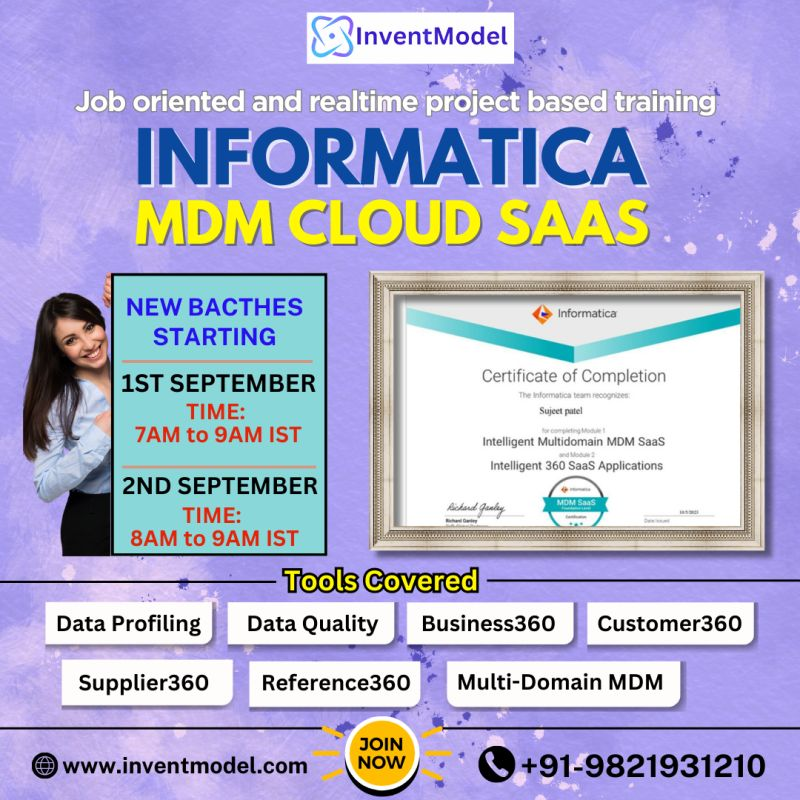 Informatica Mdm Cloud Saas Online Training 17258779891