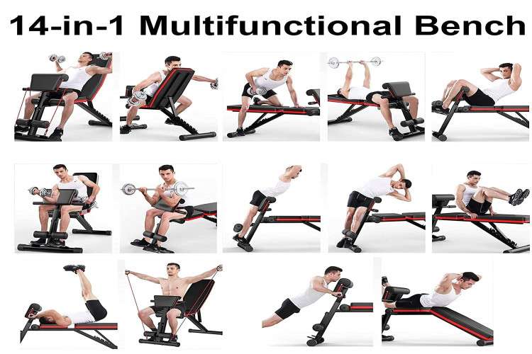 Iris Fitness Multi Functional Adjustable Gym Bench 16413644843