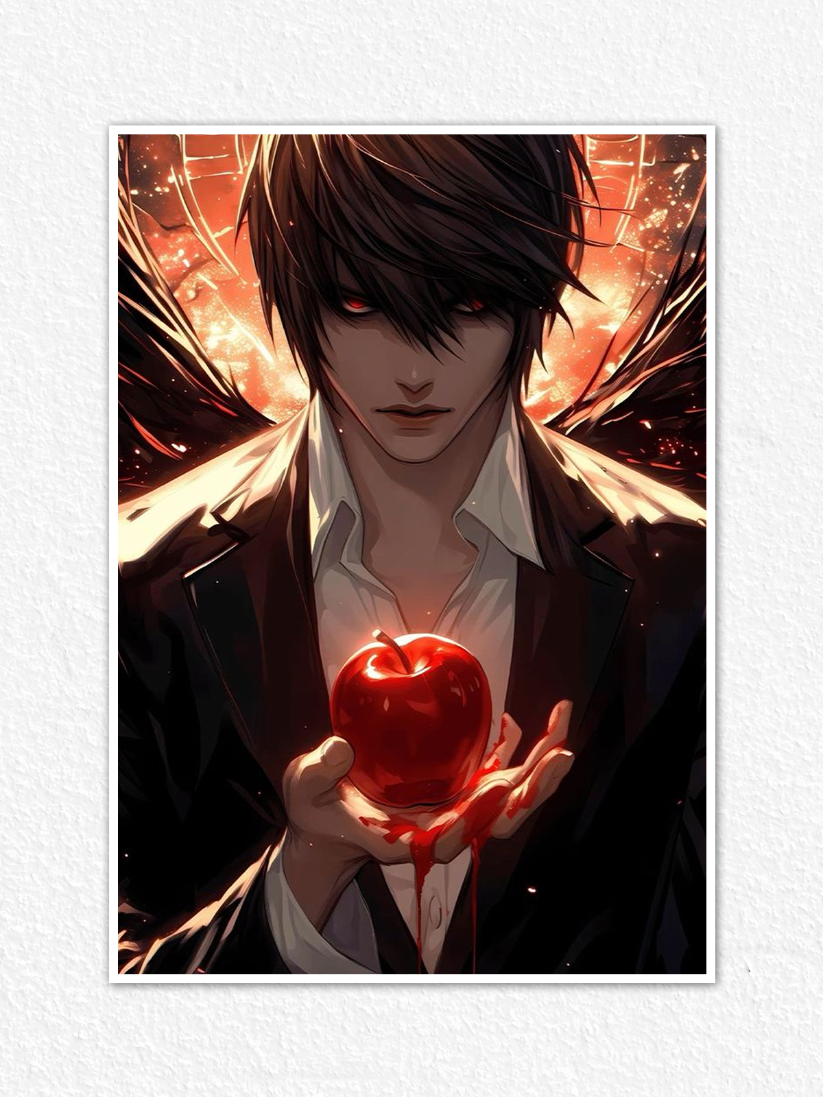 Light Yagami Blood Apple Poster Death Note 17409835369