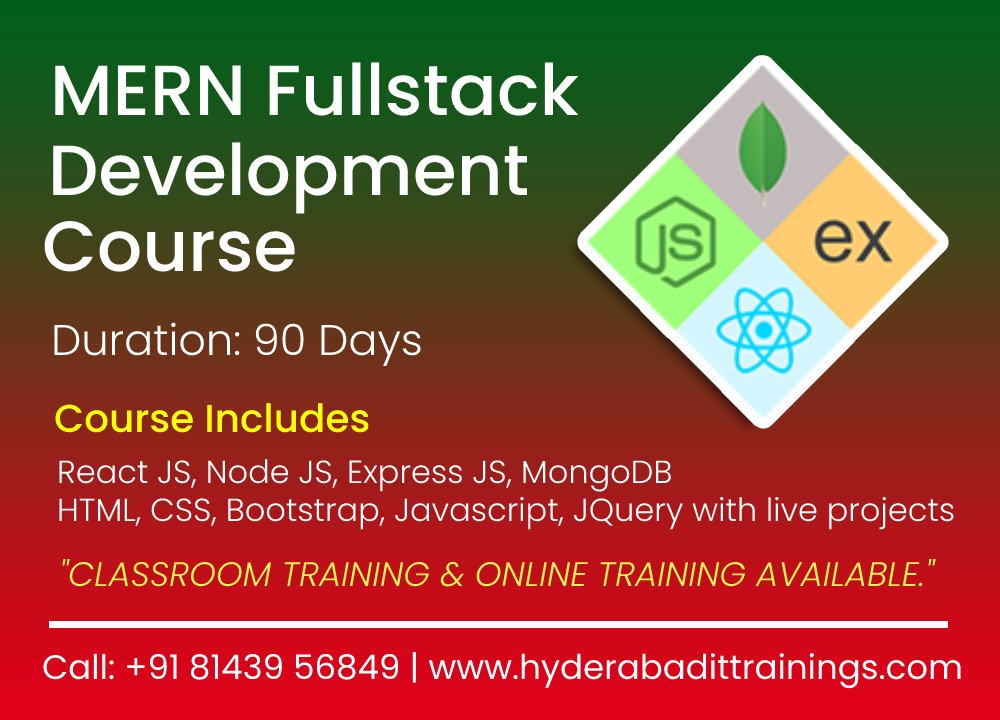 Mern Stack Development Training In Hyderabad 17043445546