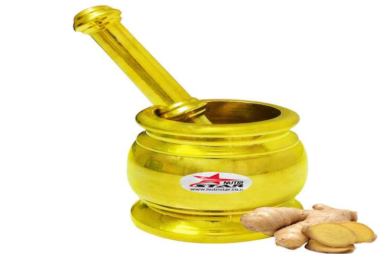 Mortar And Pastel Brass Mortar And Pestle Online 164786014010