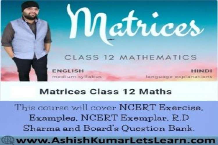 Online Course For Matrices Class Twelfth Maths 4332322