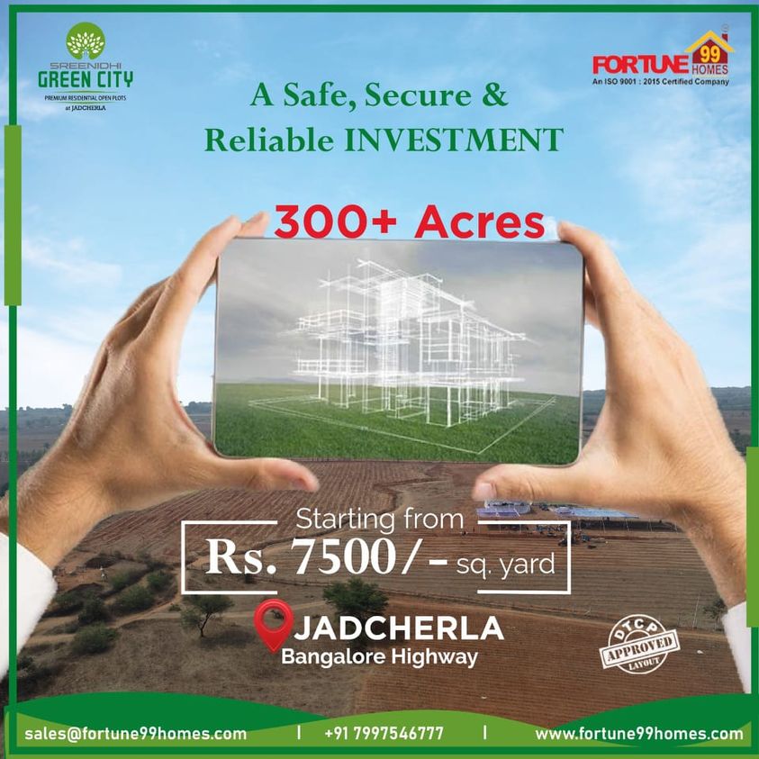 Open Plots For Sale In Jadcherla 16508857443