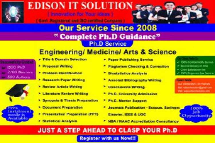 Phd Research Guidance In Edison It Solution 2912330