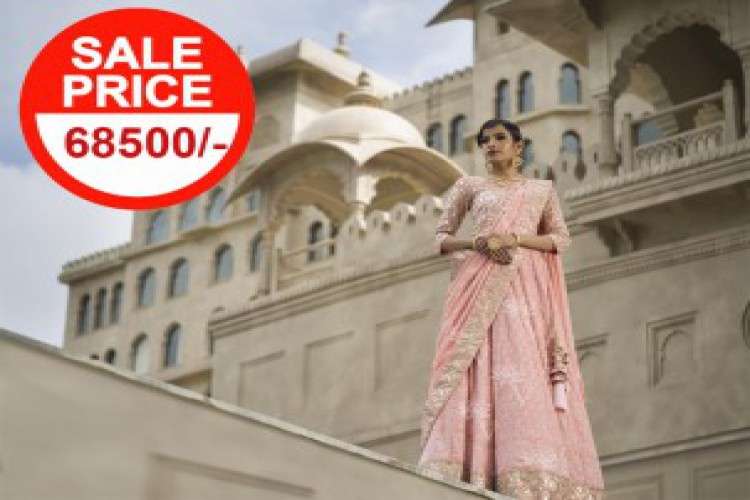 Pink Georgette Lehenga At Vasansi Jaipur 5865184