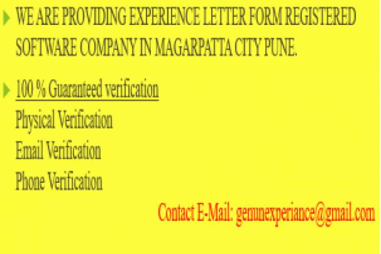 Pune Experience Certificate 1787974