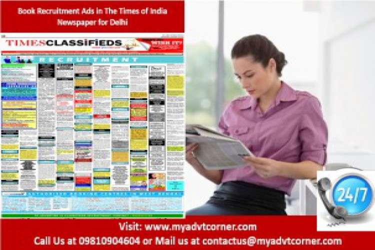 Recruitment Advertisement In Times Of India For Delhi 3047304