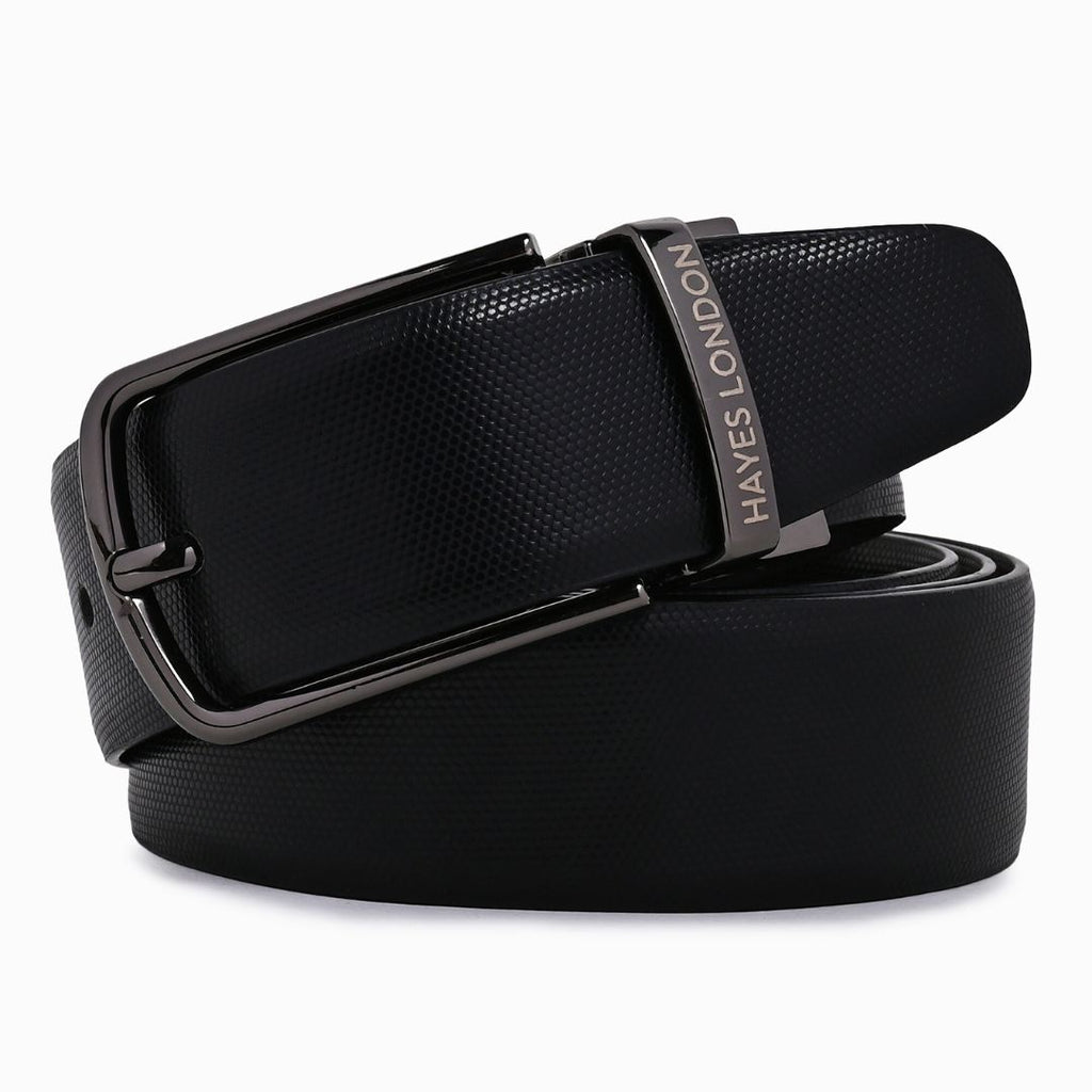 Reversible Italian Leather Belt Black Brown With Grey Buckle 17230173225