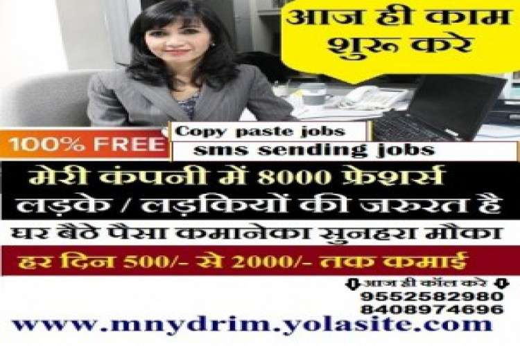 Send Sms And Earn Money Data Entry Work Copy Paste Job 9650969