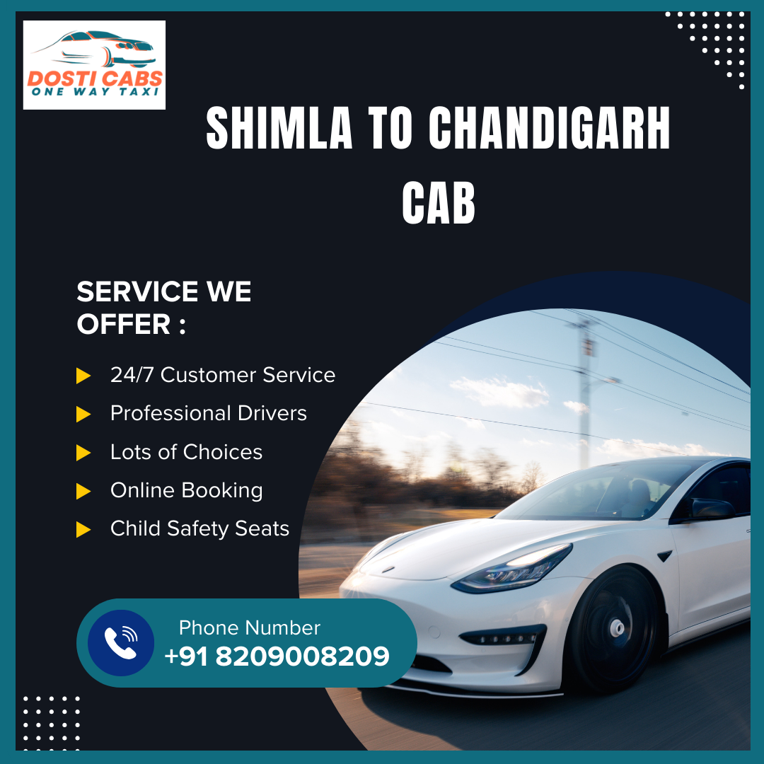 Shimla To Chandigarh Cab 17315670406