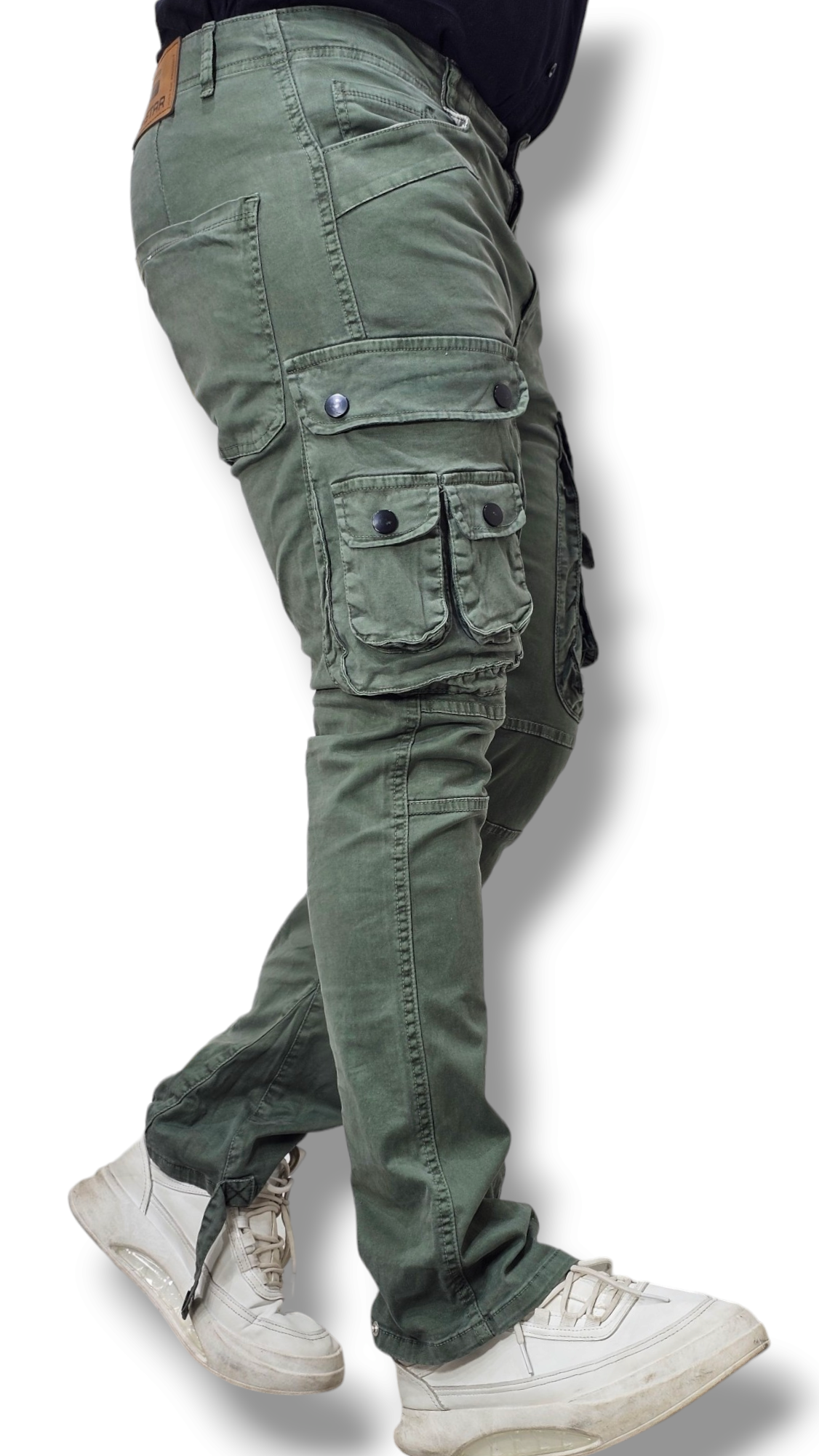 Shop Spanish Green Cargo Pants And Santa Grey Cargo Pants For Men 17188770532