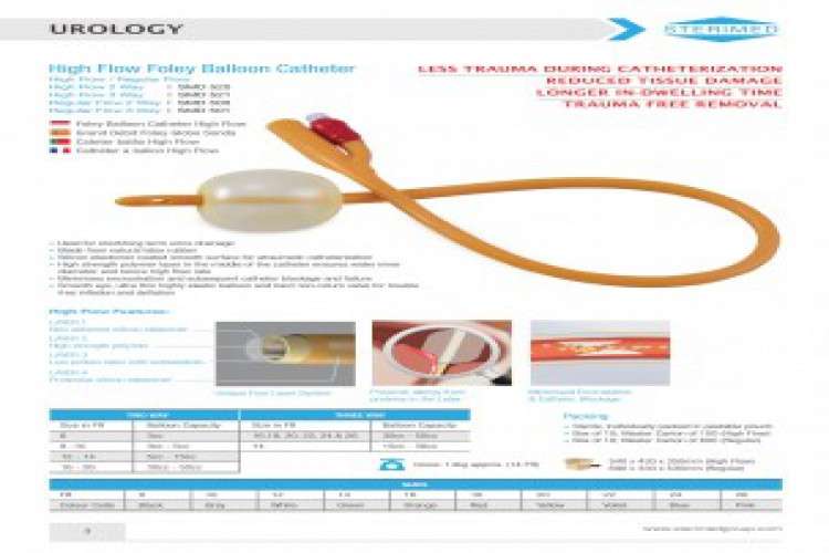 Silicon Foley Balloon Catheter Bh Model Manufacturer 2076556