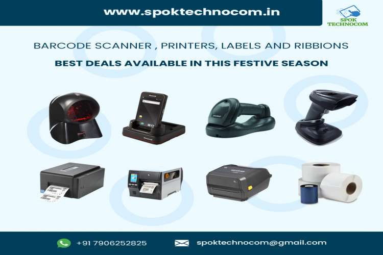 Spok Technocom Barcode Printer Scanner Labels And Ribbons 16448353599