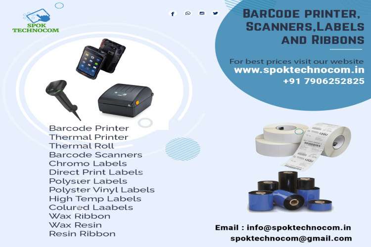 Spok Technocom Barcode Printer Scanner Labels And Ribbons 16448353600