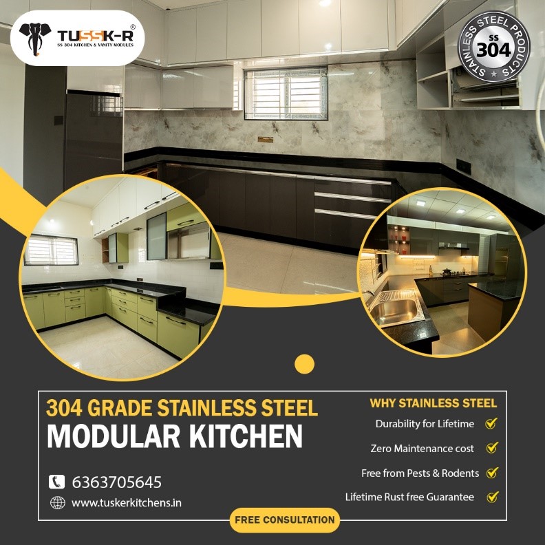 Stainless Steel Modular Kitchen 16690373275