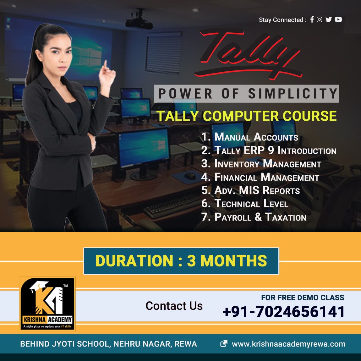 Tally Course In Rewa At Krishna Academy Rewa 16726422309