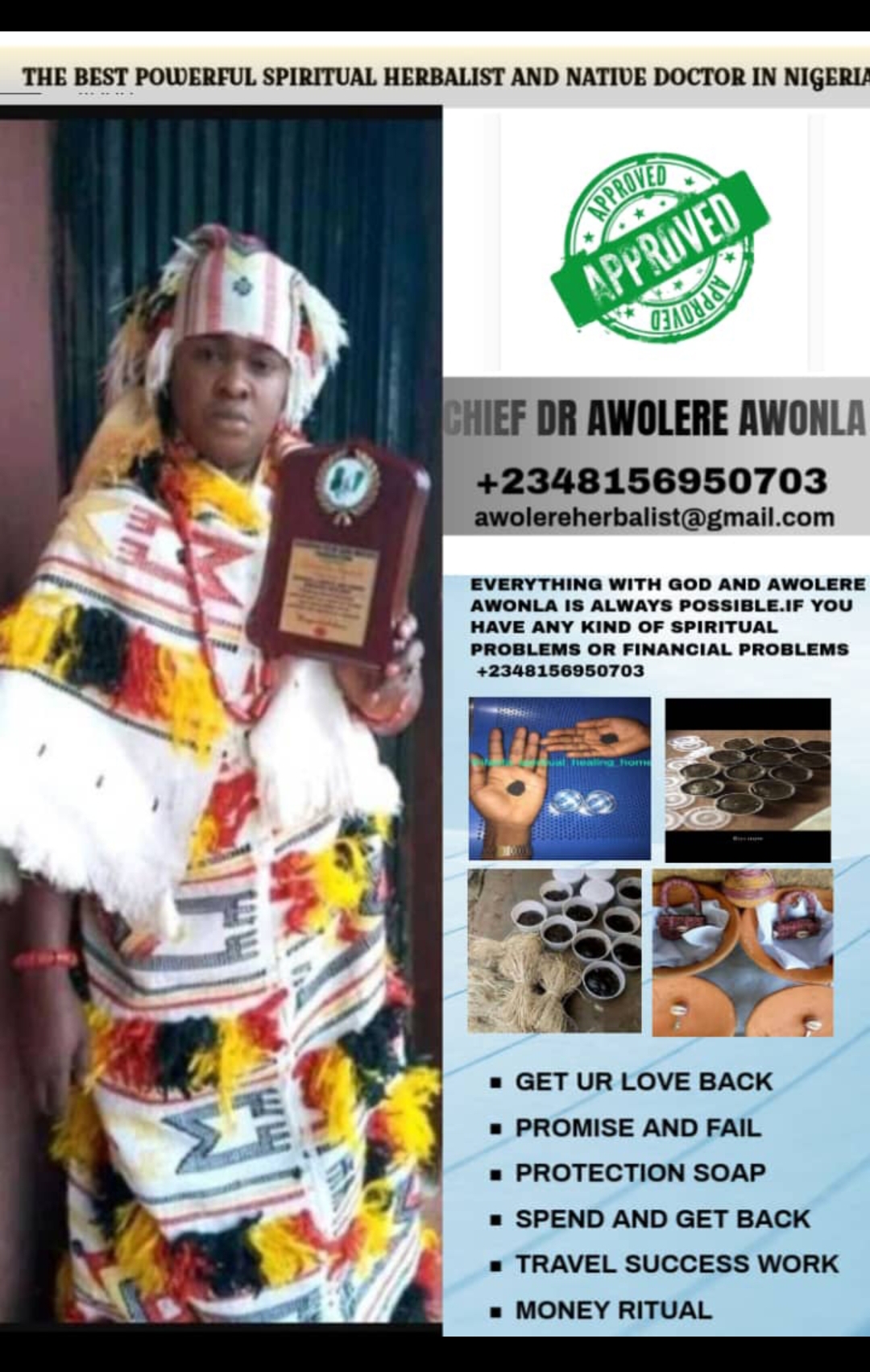 The Best Powerful Herbalist Nigeria 17342802514