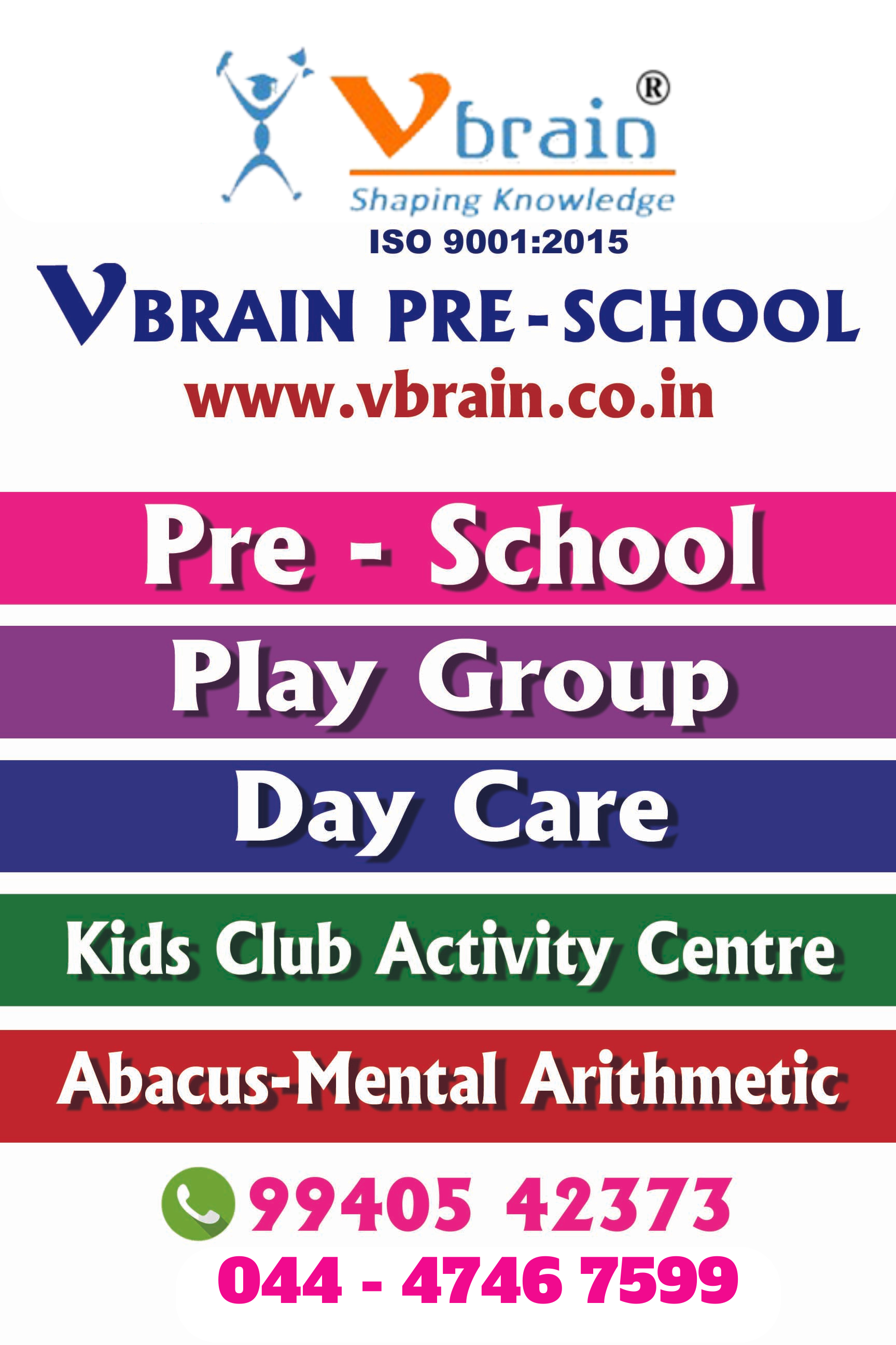 Vbrain Preschool Chennai 16969371385