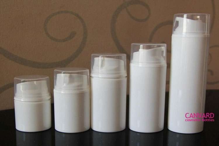 White Airless Lotion Pump Bottles 16329611961